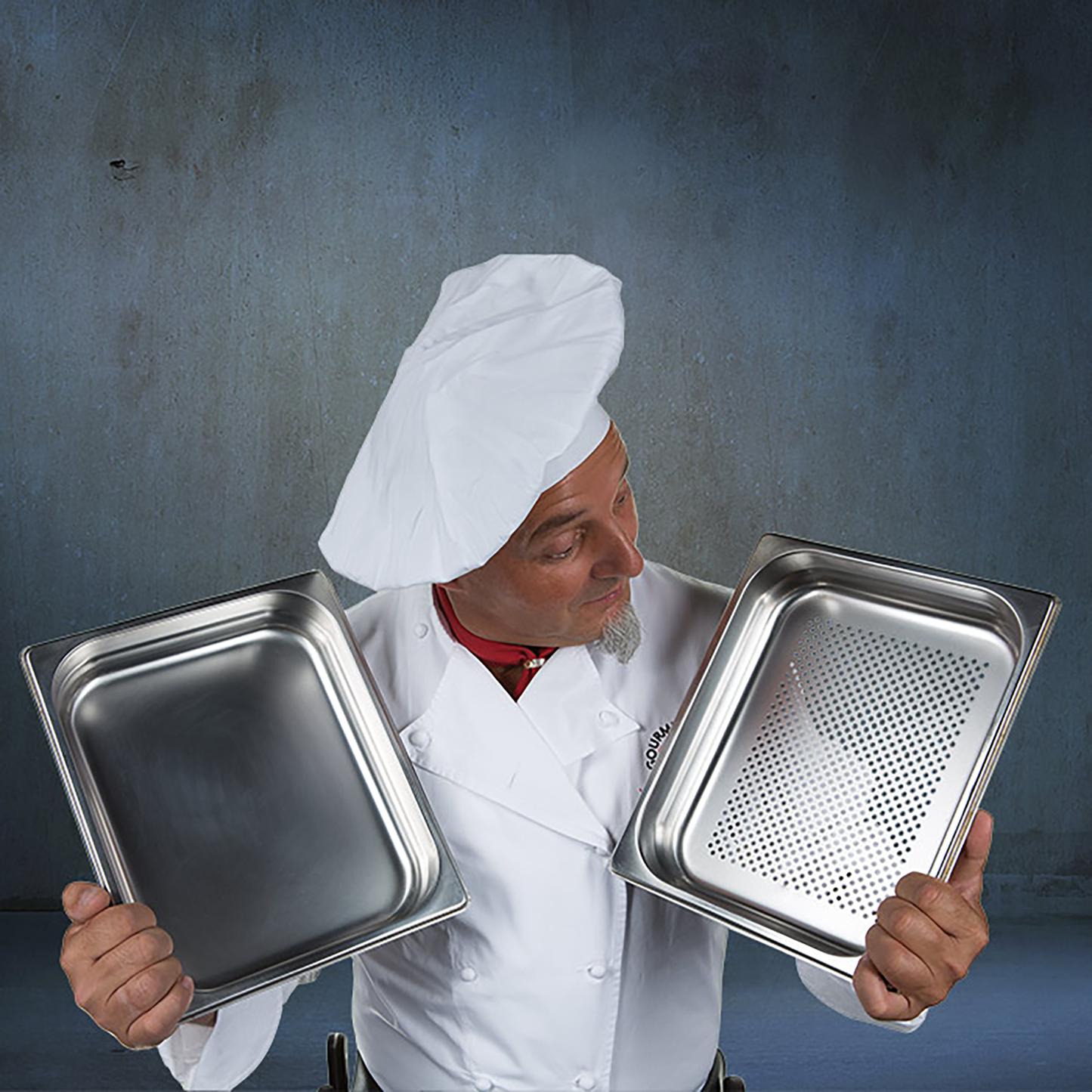Medio Garbehälter-Set 3,8 l, gelocht und ungelocht