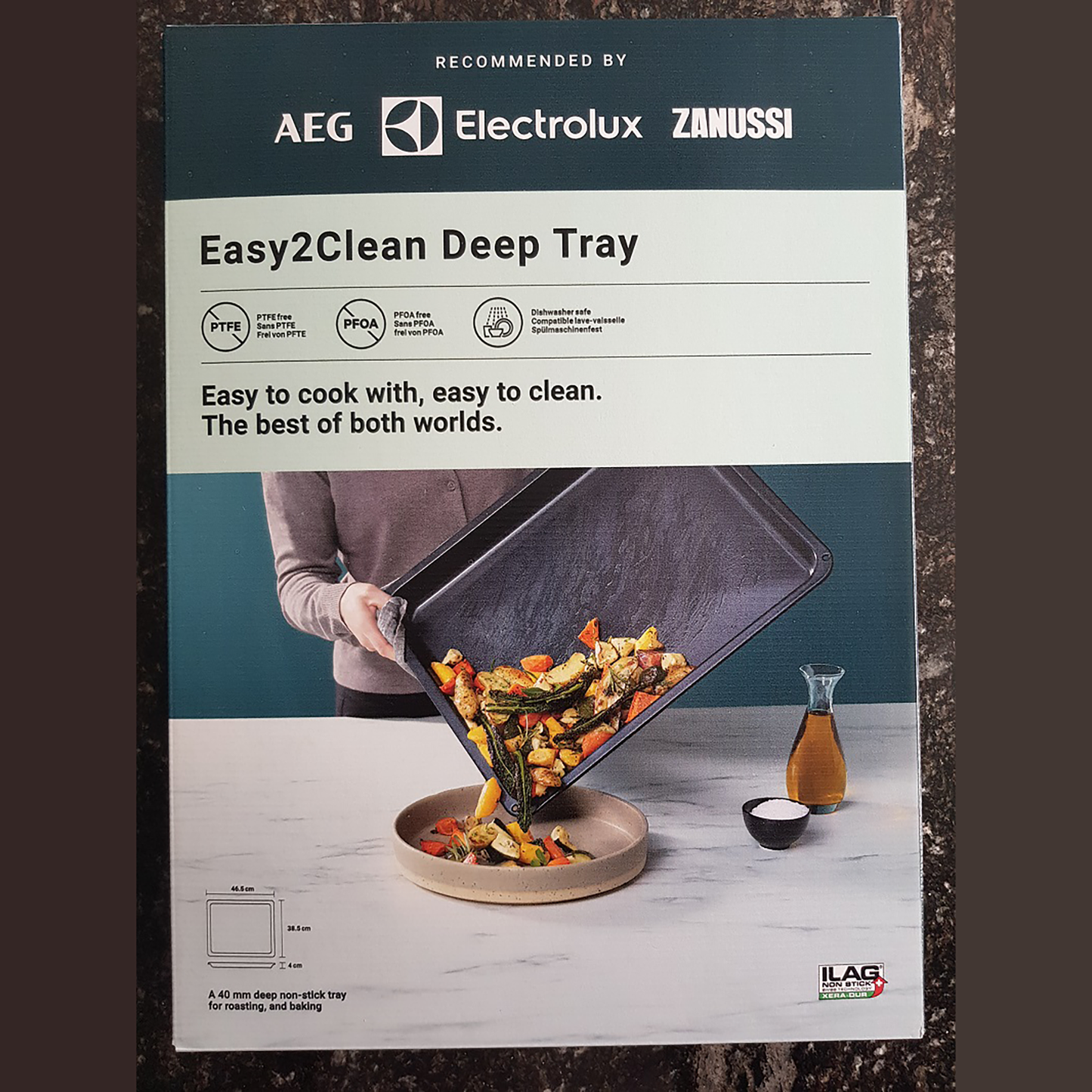 Tiefes Antihaft-Backblech (Easy2Clean) mit Keramikbeschichtung