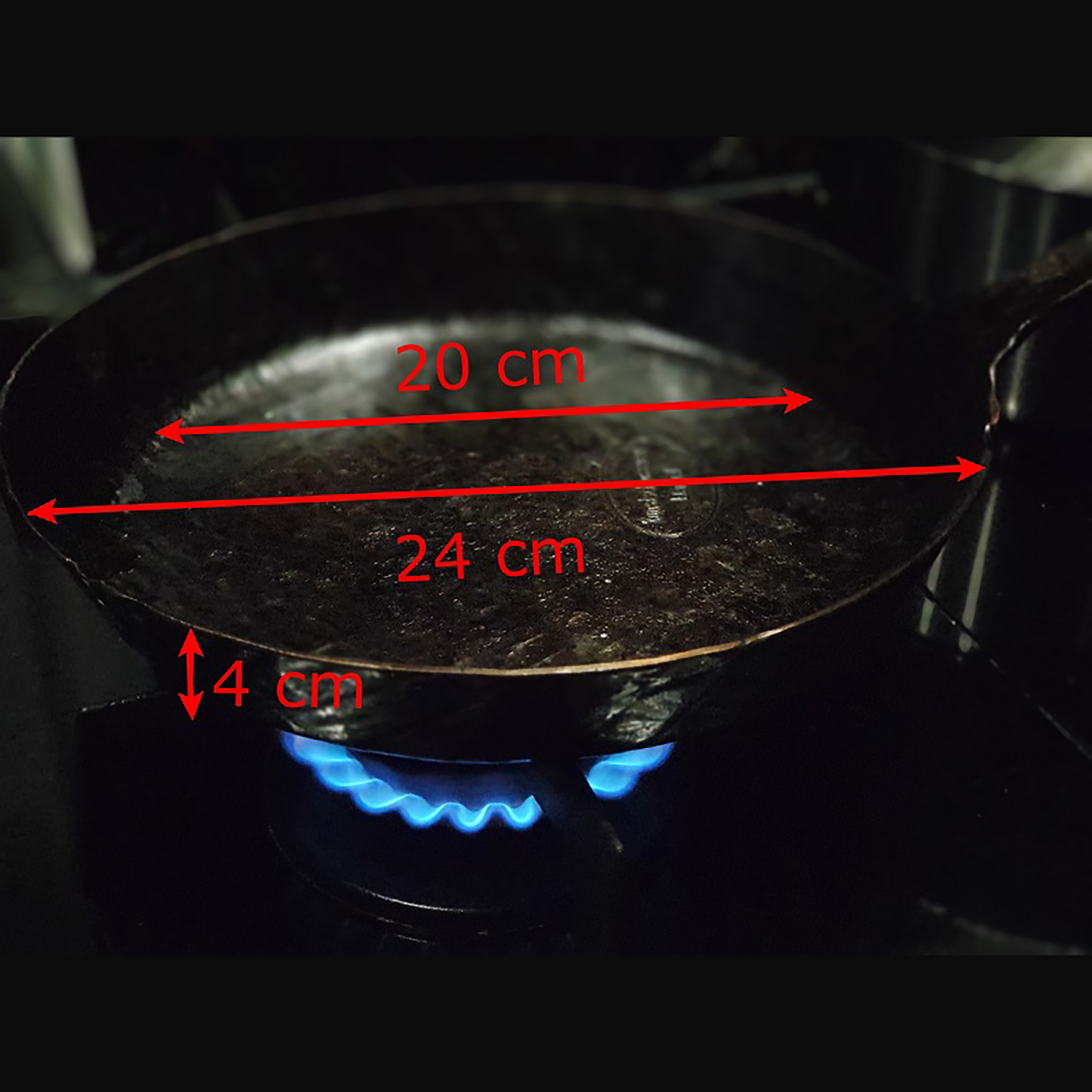 Pfanne Daniel 24 cm handgeschmiedet, Unikat